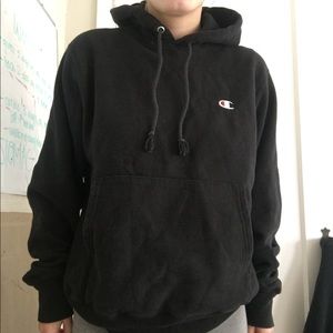 black champion hoodie